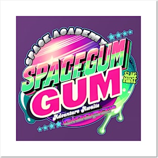 SlugMint Space Gum "Space Academy " Adventure Awaits Posters and Art